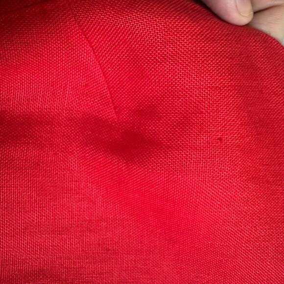 Talbots Red 100% Irish Linen Sheath Dress sz 8 Classic Career Minimalist Mature - Picture 9 of 9